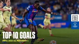 The Top 10 Goals From Matchday 1 Of The 2021-22 UEFA Women's Champions League