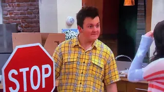 iCarly - Gibby Hits Spencer With A Stop Sign