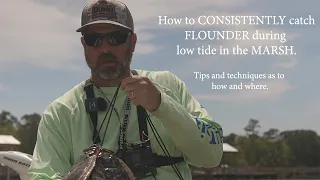 How to CONSISTENTLY catch FLOUNDER during low tide in the marsh.
