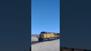 WB UP Train Feat Flagless Gevo In Helendale Ca! #shorts #bigbossrailfanner #up #highdesert