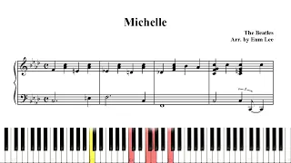 The Beatles - Michelle (Piano Cover & Sheet & Screen)