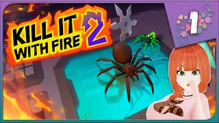 ВИЖУ ПАУКА - ПОДЖИГАЮ ХАТУ! ► Kill It With Fire 2 #1 Прохождение