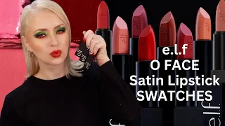 Let's SWATCH the NEW ELF O FACE Satin Lipsticks | Steff's Beauty Stash