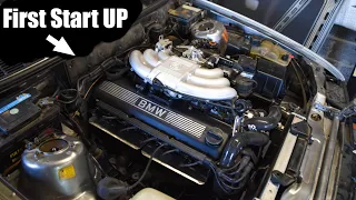 The First start of my M20B25 engine after Revision | BMW E30