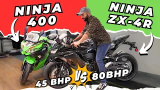 Kawasaki Ninja ZX-4R vs Ninja 400 | Which is the best 400cc? | Game over for KTM RC390? #ninjazx4r