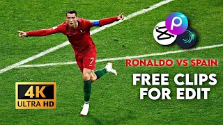 Cristiano Ronaldo vs Spain | Pack clips | 4k clips for edit 60fps