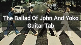 BEATLES/The Ballad Of John And Yoko（Guitar Tab)