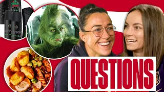 Bronze's Best Present & Staniforth's Dream Xmas Dinner? | Lucy Bronze & Lucy Staniforth | Questions