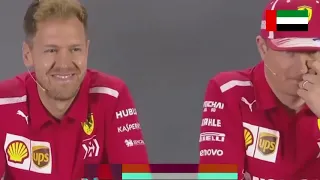 Abu Dhabi 2018 Kimi Räikkönen in Press Conference - All scenes! 😁