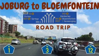 JOBURG TO BLOEMFONTEIN | Amazing Road Network | #southafricanyoutuber #southafrica