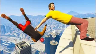 GTA 5 CRAZY Jumps/Falls Compilation #6 (Grand Theft Auto V Gameplay Moments)