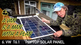 6. Fitting a solar panel to a poptop