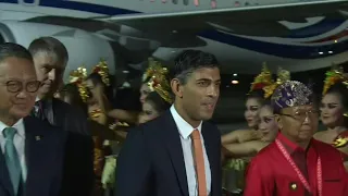 UK's new PM Sunak arrives in Bali for G20 summit | AFP