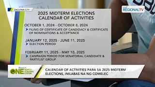 One North Central Luzon: Calendar of Activities para sa 2025 Midterm Elections, inilabas na