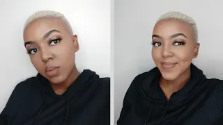 Diy black to blonde hair in one day| S.H.E bleach and purple shampoo| South African YouTuber