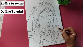 Mallika Singh as Radha Drawing || Shri Radha Drawing