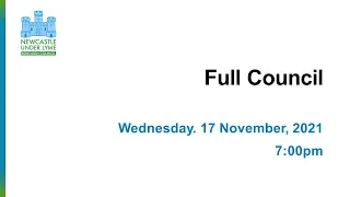 Full Council - 17/11/2021