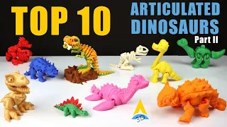 10 Cool Dinosaurs to 3D Print Part II | Satisfying | Anycubic Kobra Max #3dPrinting #3dPrinted