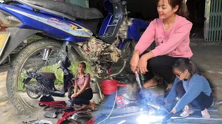 FULL VIDEO: Repair, paint and refurbish motorbikes, lawn mowers, soldering iron | Mechanical girl.