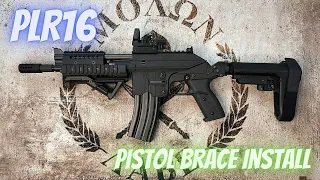 Kel Tec PLR16 Pistol Brace install. SU-652, SU-651, SU16E-652 hardware kit install. Best upgrade.