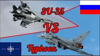 SU-35 против Eurofighter Typhoon  Мнение экспертов какой самолет сильней  Комментарии иностранцев