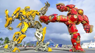 Transformers Rise Of The Beasts - Iron Man vs Bumblebee Full Fight | Paramount Pictures [HD]