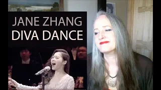 Voice Teacher Reaction to Jane Zhang - Diva Dance LIVE from The 5th Element -  官方版 - 張靚穎演繹第五元素神曲