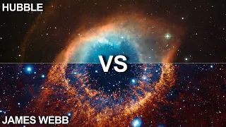 James Webb Telescope vs Hubble Telescope Images Comparison