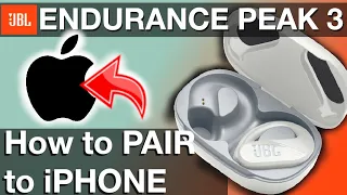 Pairing JBL ENDURANCE PEAK 3 to iPhone (How to instructions)