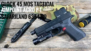 Glock 45 MOS Tactical + Aimpoint ACRO + Dopasowanie do kabury Safariland