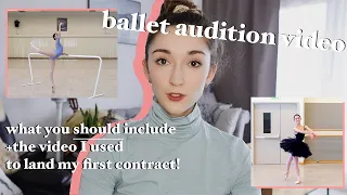 HOW TO MAKE A BALLET AUDITION VIDEO