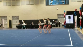 Region 1 Acro Championship Kasey Liv Sasha WG 11-16 Balance 2017