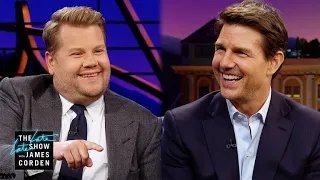 Tom Cruise Challenges James Corden to go Skydiving