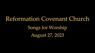 RCC Worship Music for August 27, 2023