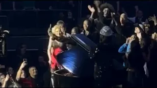 Madonna Leads Concertgoers in Wishing Daughter Mercy a Happy 18th Birthday on stage at MSG concert