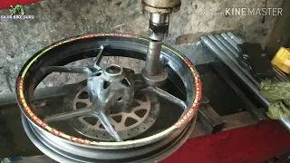 ALLOY WHEEL BENT REPAIRING