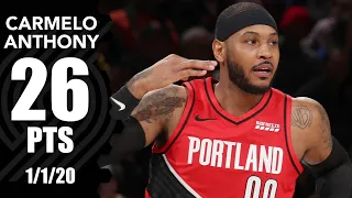 Carmelo Anthony scores 26 vs. Knicks at MSG | 2019-20 NBA Highlights