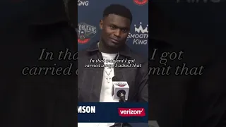 Zion Breaks The Unwritten Rule