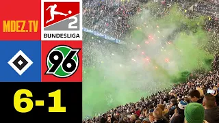 Hamburger SV - Hannover 96 🔥 HSV bestraft Hannover + Pyros & Feuerwerk 😱 Stadionvlog Nr. 4