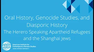 Oral History, Genocide Studies, and Diasporic History