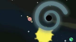 Alien black hole sucking the solar system