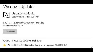 Fix Windows 10 Update Error 0x80070002 We Couldn't Install This Update