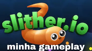 minha gameplay- slither.io