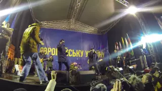 "Не быць скотам!" "Ляпис Трубецкой" в поддержку Майдана. Киев. 07.12.2013
