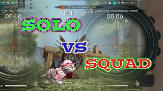 Solo VS Squad Auto Bar-Bar Sampe Booyah