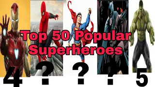 Top 50 Popular Superheroes Ranking 2021