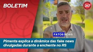 Pimenta explica a dinâmica das fake news divulgadas durante a enchente no Rio Grande do Sul