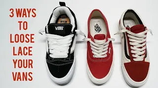 3 Ways to Loose Lace your Vans