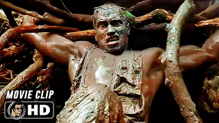 Hiding In Mud Scene | PREDATOR (1987) Arnold Schwarzenegger, Movie CLIP HD