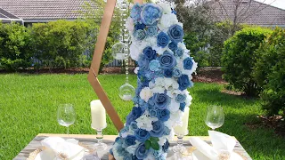 DIY Modern Diamond Shape Wedding Centerpiece Idea 2022